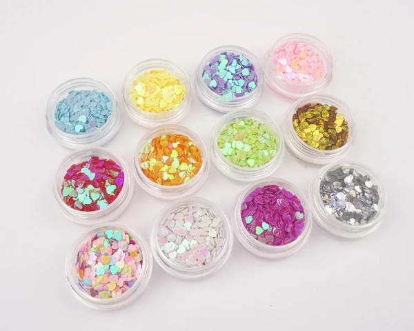 心形閃光片（金蔥粉)